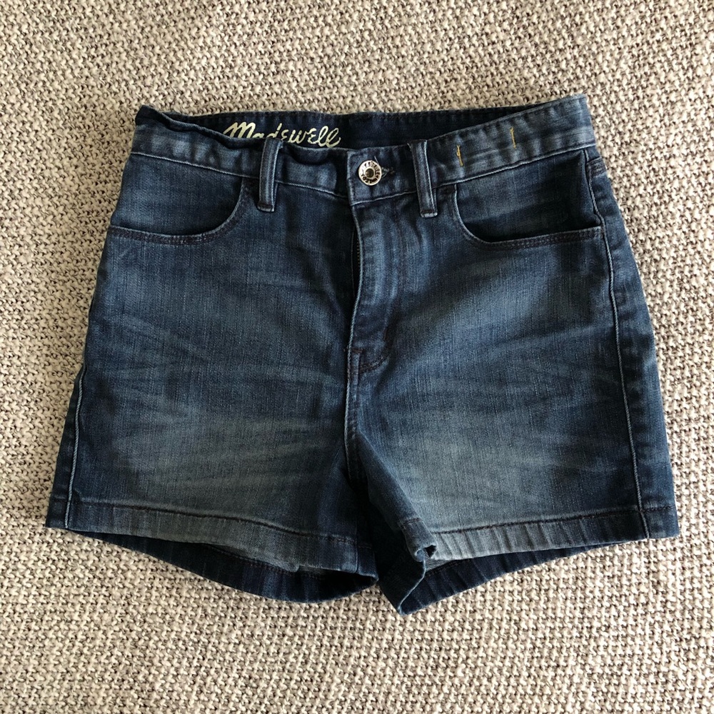 Madewell Highwaisted Denim Jean Shorts 25